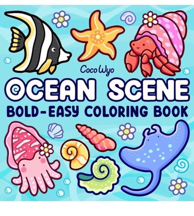 OCEAN SCENE BY COCO WYO  LIBROS PARA COLOREAR EN TENDENCIA EXCLUSIVO