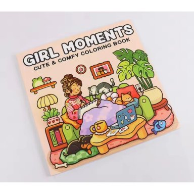 GIRL MOMENTS LIBRO PARA COLOREAR COCOWYO