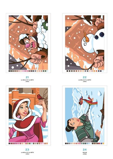 LIBRO DIBUJOS PARA COLOREAR DISNEY - DESCUBRIR EL MISTERIO POR NÚMEROS - 4
