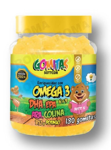 GOMITAS OMEGA 3 NIÑOS 130 UND