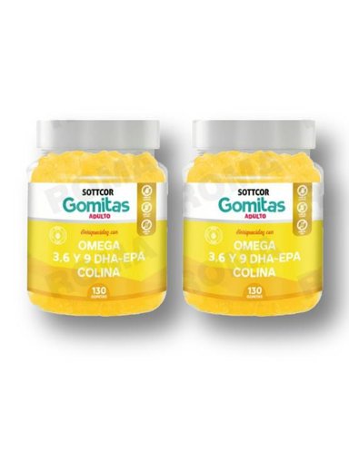 PACK 2 GOMITAS OMEGA 3 260 UND