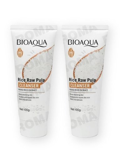 PACK 2 LIMPIADOR FACIAL DE ARROZ BIOAQUA 200G