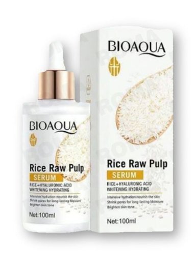SERUM DE ARROZ CON ÁCIDO HIALURONICO BIOAQUA 100ML