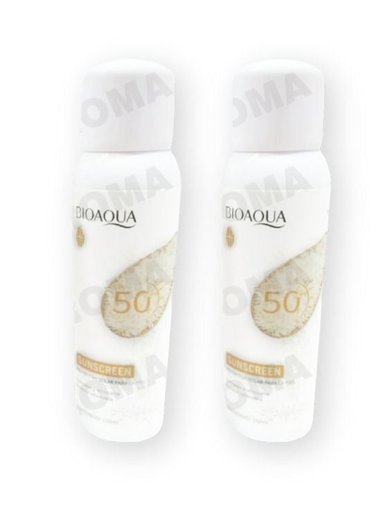 PACK 2 PROTECTOR SOLAR HIDRATANTE DE ARROZ EN SPRAY SPF50 BIOAQUA 300ML