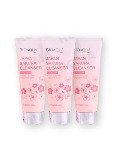 PACK 3 JABÓN LIMPIADOR JAPAN SAKURA 300G