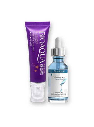 CREMA BLANQUEADORA DE ZONAS + SERUM HYALURONIC