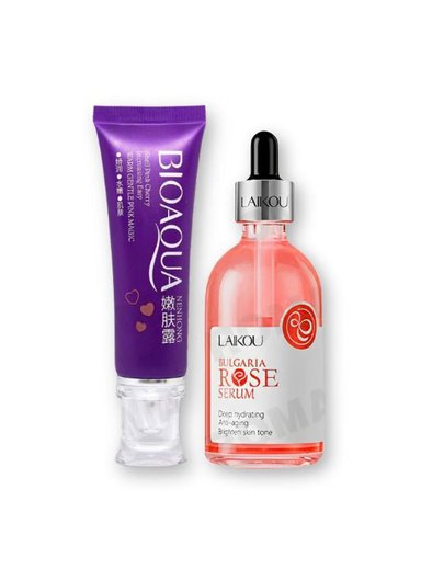 CREMA BLANQUEADORA DE ZONAS + BULGARIA ROSE SERUM