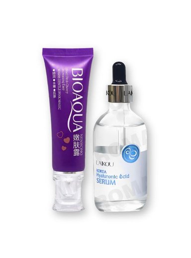 CREMA BLANQUEADORA DE ZONAS + ÁCIDO HIALURÓNICO SERUM