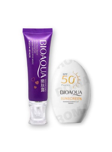 CREMA BLANQUEADORA DE ZONAS + PROTECTOR SOLAR HIDRATANTE SPF50