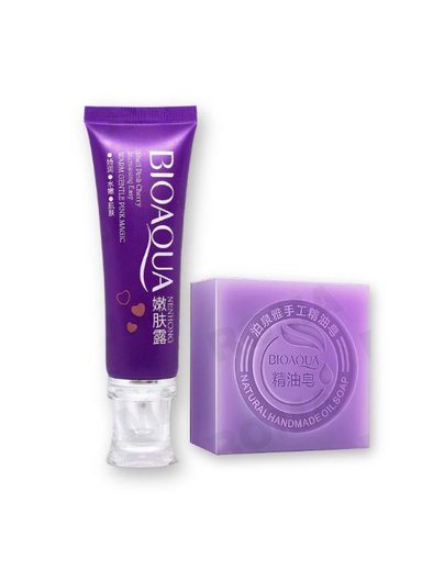CREMA BLANQUEADORA DE ZONAS + JABÓN NATURAL DE LAVANDA