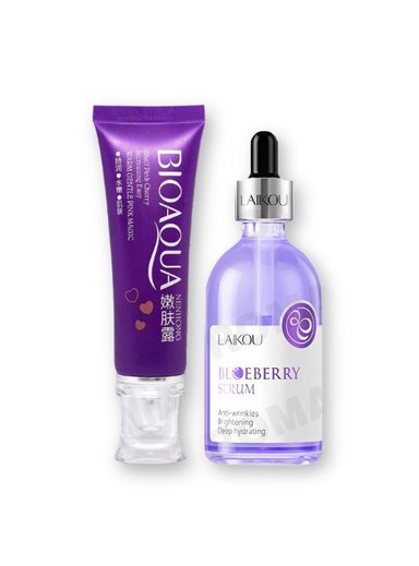 CREMA BLANQUEADORA DE ZONAS + BLUEBERRY SERUM