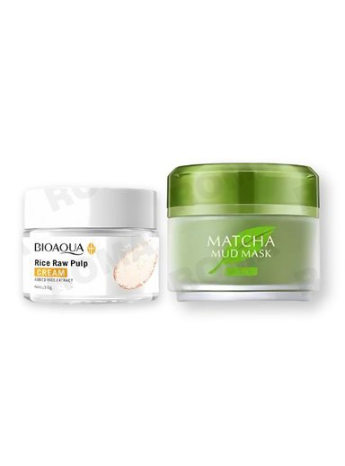 PACK CREMA ACLARANTE Y MASCARILLA DE BARRO FACIAL MATCHA