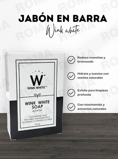 JABÓN EN BARRA WINK WHITE 80G - 3
