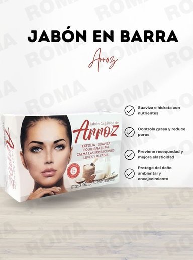 JABÓN EN BARRA DE ARROZ 110G - 3