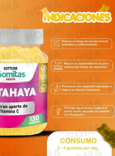 PACK 2 GOMITAS OMEGA 3 NIÑOS + PITAHAYA ADULTOS 130 UND - 3