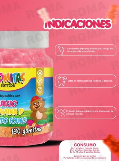 PACK 2 GOMITAS CALCIO NIÑOS + OMEGA 3 ADULTO 260 UND - 2