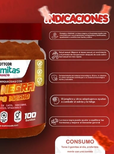 PACK 2 GOMITAS OMEGA 3 NIÑOS  + GOMITAS MACA NEGRA 100 UND - 3