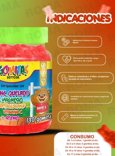 PACK 2 GOMITAS ZINC QUELADO NIÑOS + OMEGA 3 ADULTO 260 UND - 2