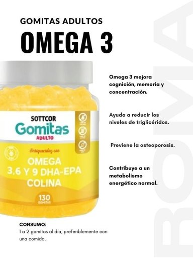 PACK 2 GOMITAS HIERRO NIÑOS + OMEGA 3 ADULTO 260 UND - 3