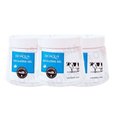 PACK 3 EXFOLIANTE GEL DE LECHE 750ML BIOAQUA