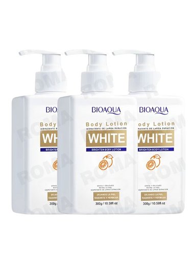 PACK 3 LOCIÓN CORPORAL WHITE CON VITAMINA C BIOAQUA 900G
