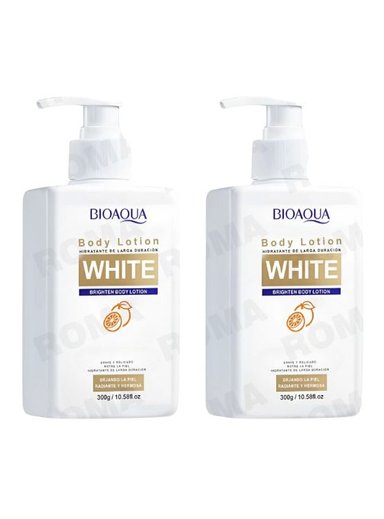 PACK 2 LOCIÓN CORPORAL WHITE CON VITAMINA C BIOAQUA 600G