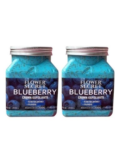PACK 2 CREMA EXFOLIANTE BLUEBERRY FLOWER SECRECT 1000ML