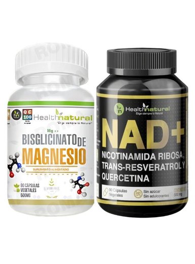 BISGLICINATO DE MAGNESIO HEALTHNATURAL + NAD+ HEALTHNATURAL