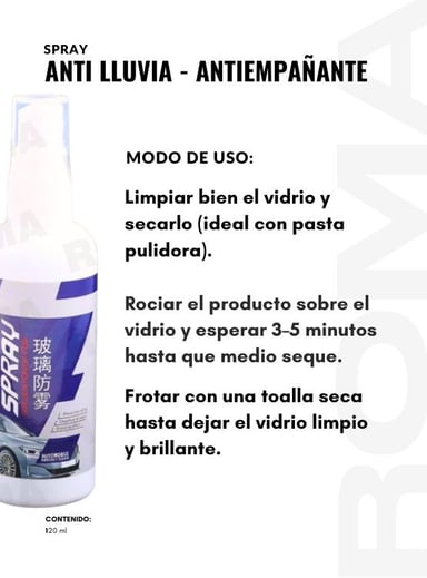PACK 3 SPRAY ANTI LLUVIA - 3