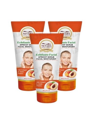 PACK 3 EXFOLIANTE FACIAL DE DURAZNO 200G NEVADA