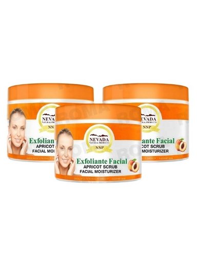 PACK 3 EXFOLIANTE FACIAL DE DURAZNO 283G NEVADA