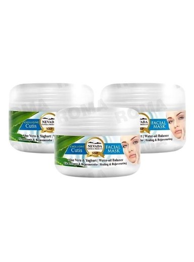 PACK 3 MASCARILLA FACIAL DE YOGURT Y ALOE VERA 100G NEVADA