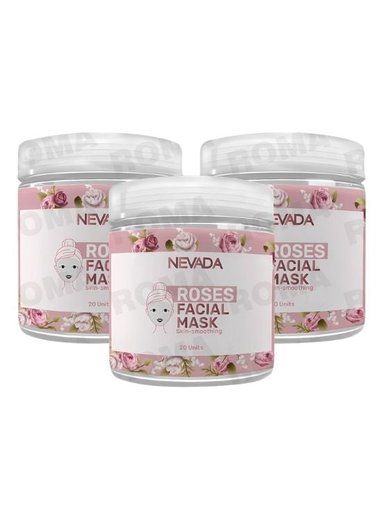 PACK 3 MASCARILLA FACIAL DE ROSAS 20UND NEVADA