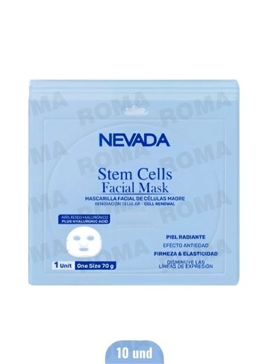 MASCARILLA HIDROGEL CON CÉLULAS MADRE 10UND NEVADA