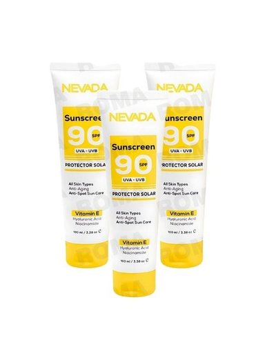 PACK 3 PROTECTOR SOLAR SPF90 ANTI MANCHAS 100ML NEVADA