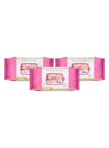 PACK 3 TOALLITAS DESMAQUILLANTES – ROSA 30UND NEVADA