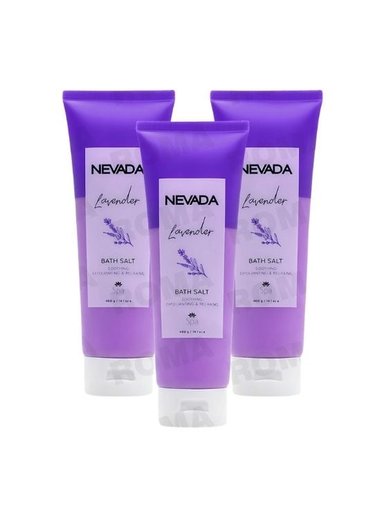 PACK 3 SAL DE BAÑO LAVANDA 400G NEVADA