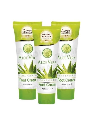 PACK 3 CREMA DE ALOE VERA PARA PIES 120ML NEVADA