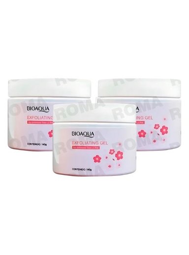 PACK 3 GEL EXFOLIANTE SAKURA 140G BIOAQUA