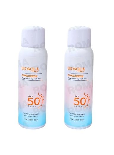 PACK 2 BLOQUEADOR SOLAR ACLARANTE SPRAY 150ML BIOAQUA