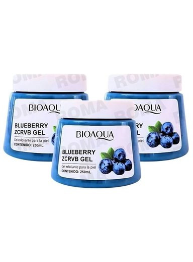 PACK 3 EXFOLIANTE EN GEL DE BLUEBERRY 250ML BIOAQUA