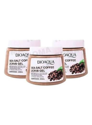 PACK 3 EXFOLIANTE EN GEL DE CAFÉ 250ML BIOAQUA