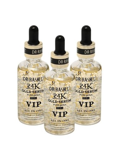 PACK 3 PRIMER SERUM 24K GOLD VIP 50ML DR RASHEL