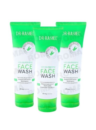 PACK 3 LIMPIADOR FACIAL ALOE VERA 100G DR RASHEL