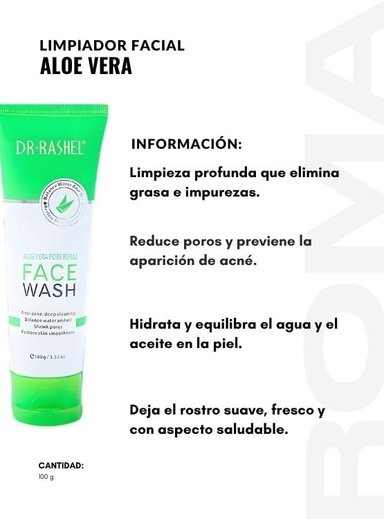 PACK 3 LIMPIADOR FACIAL ALOE VERA 100G DR RASHEL - 2