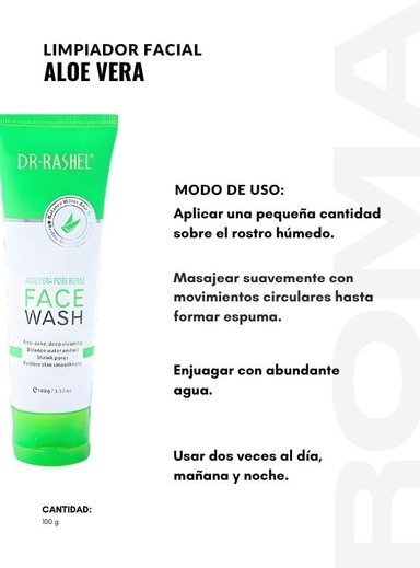 PACK 3 LIMPIADOR FACIAL ALOE VERA 100G DR RASHEL - 3
