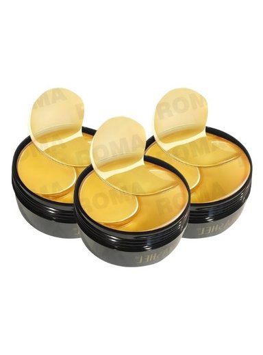 PACK 3 MASCARILLA PARA OJOS 24K GOLD COLÁGENO 60 PZS DR RASHEL