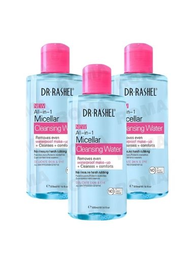 PACK 3 AGUA MICELAR LIMPIADOR BLUE 300ML DR RASHEL