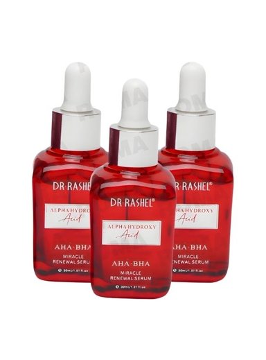 PACK 3 SERUM FACIAL ALPHA HYDROXY ACID 30ML DR RASHEL