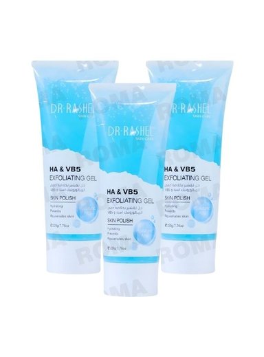 PACK 3 EXFOLIANTE EN GEL ÁC. HIALURÓNICO Y VITAMINA B5 220G DR RASHEL